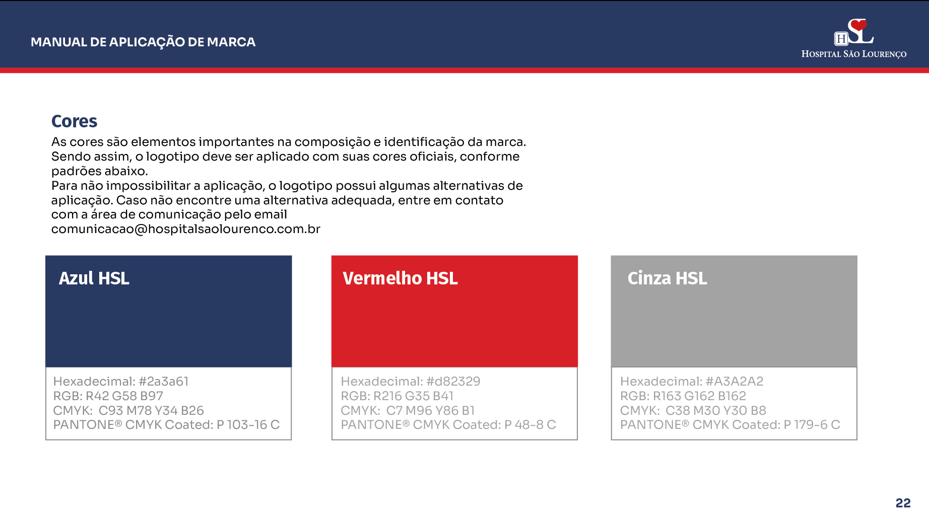 Manual Identidade Visual 90 Anos Hospital São Lourenço — imagem 22