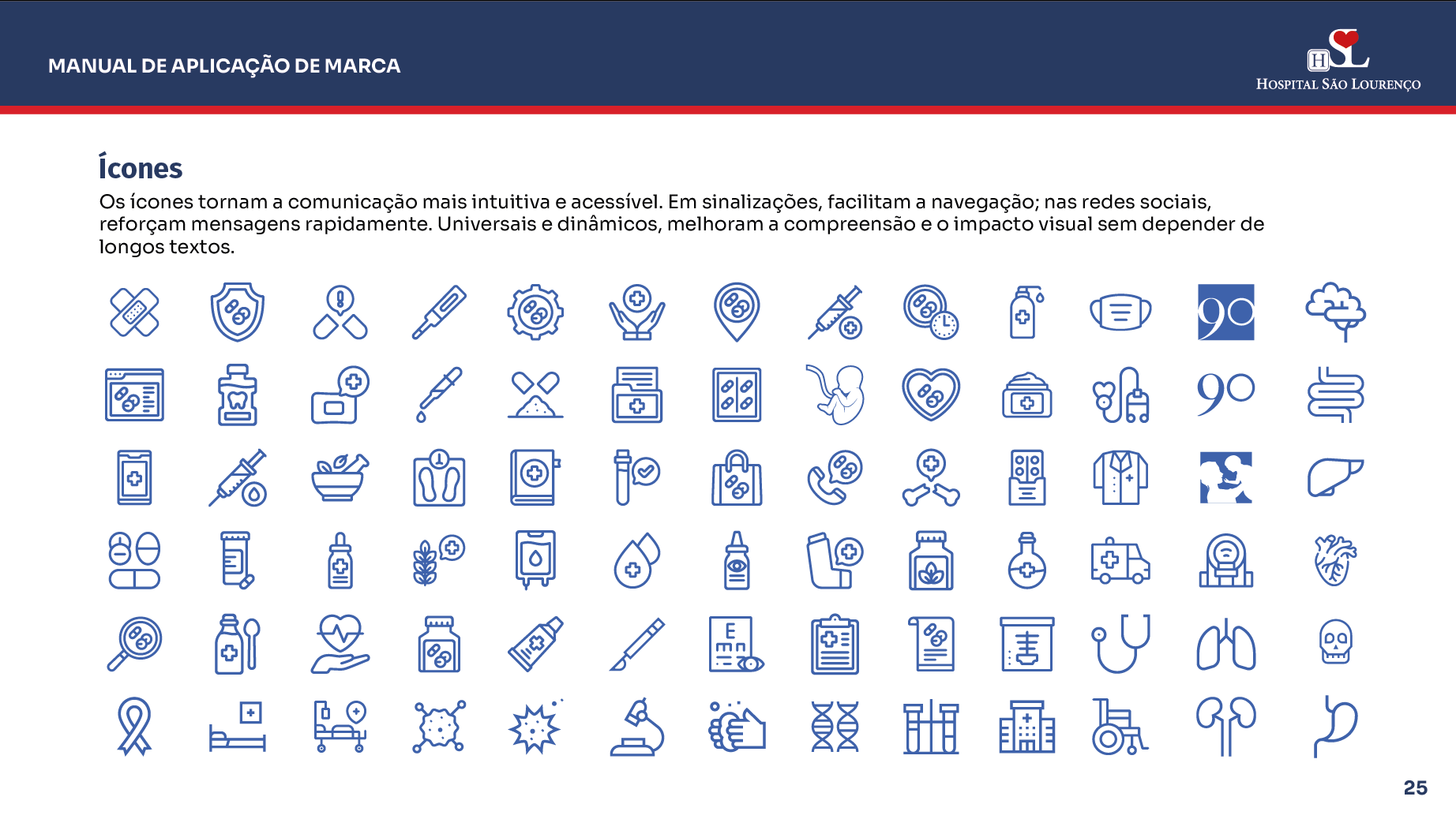 Manual Identidade Visual 90 Anos Hospital São Lourenço — imagem 25