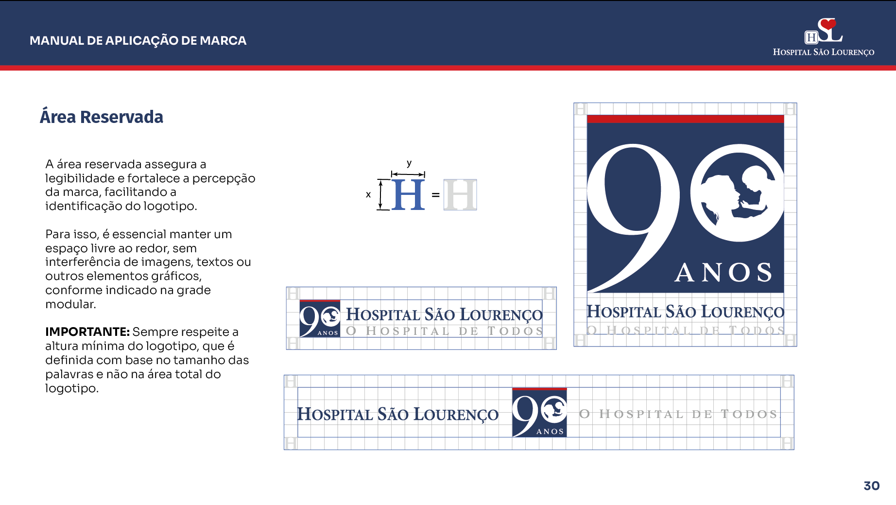 Manual Identidade Visual 90 Anos Hospital São Lourenço — imagem 30