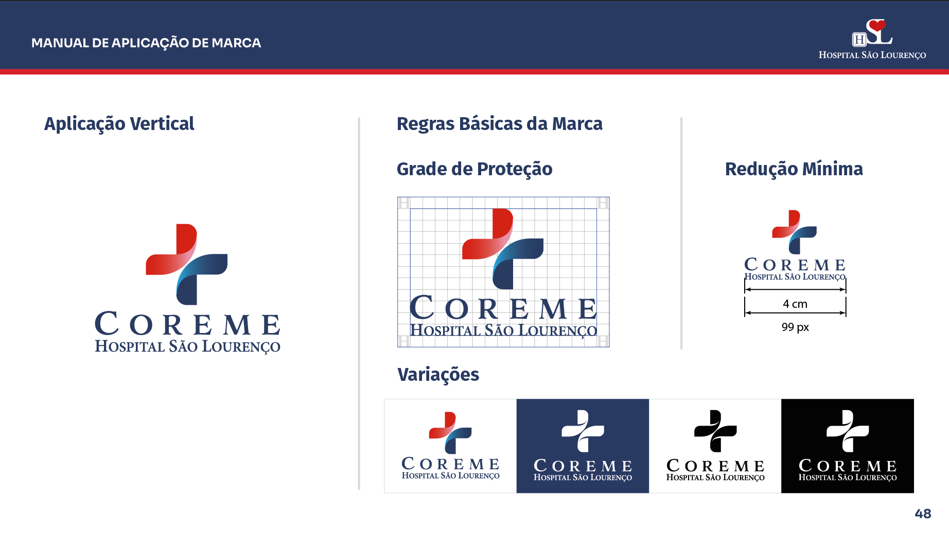 Manual Identidade Visual 90 Anos Hospital São Lourenço — imagem 48