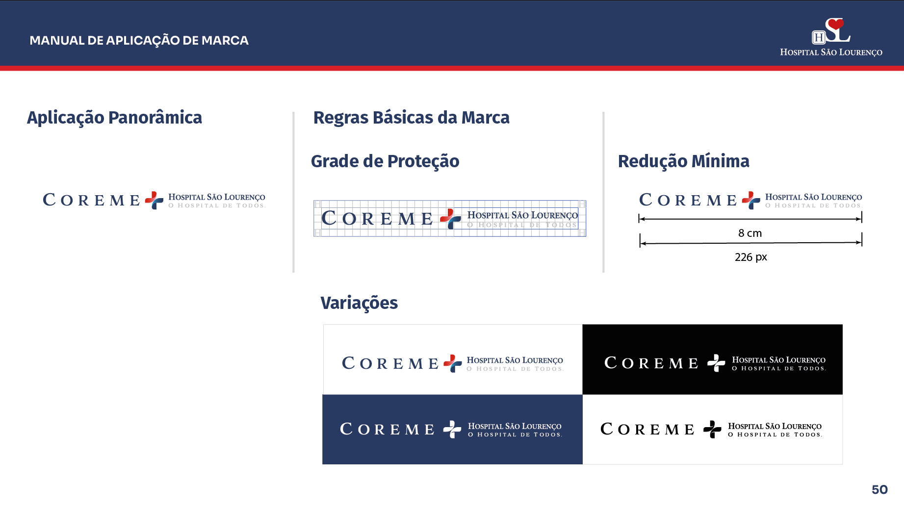 Manual Identidade Visual 90 Anos Hospital São Lourenço — imagem 50