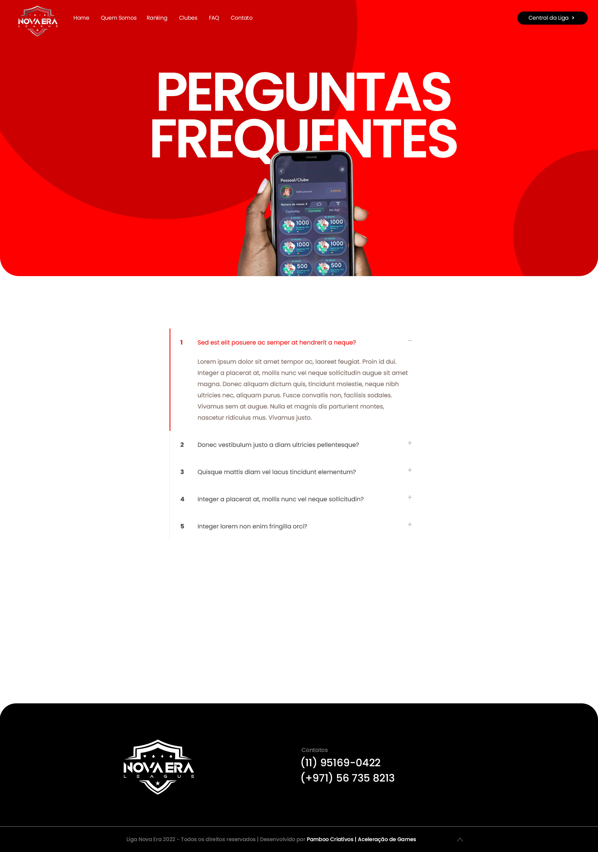 Site Liga Nova Era Cacheta — imagem 5
